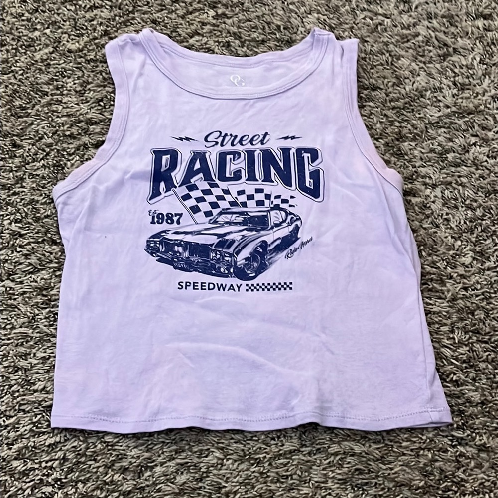 Street Racing Kids Tank Top - White